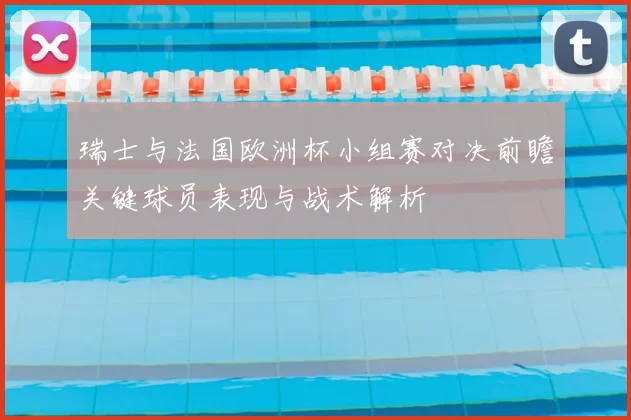 瑞士与法国欧洲杯小组赛对决前瞻关键球员表现与战术解析
